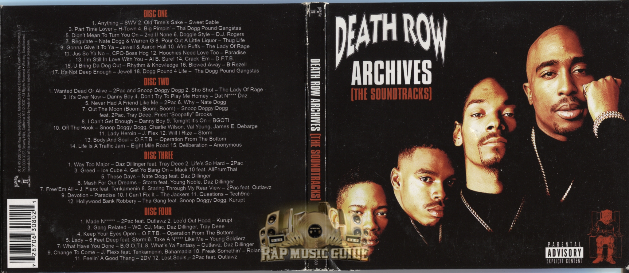 Death Row Archives The Soundtracks CD Rap Music Guide